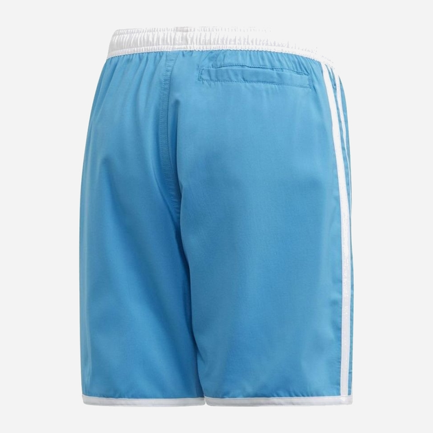 Modzieżowe spodenki kąpielowe dla chłopca Adidas Yb 3S Shorts FM4144 158 cm Błękitne (4062058577794) - obraz 2