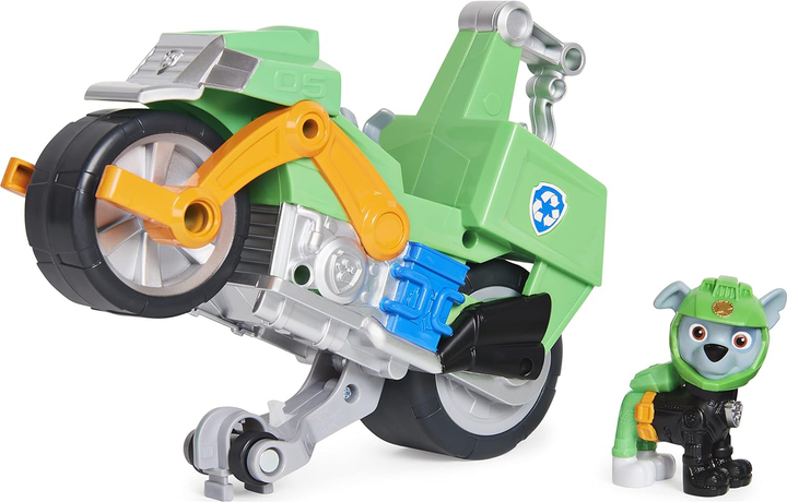 Мотоцикл Spin Master Paw Patrol Moto Pups Rocky Deluxe Vehicle з фігуркою (0778988361948) - зображення 2