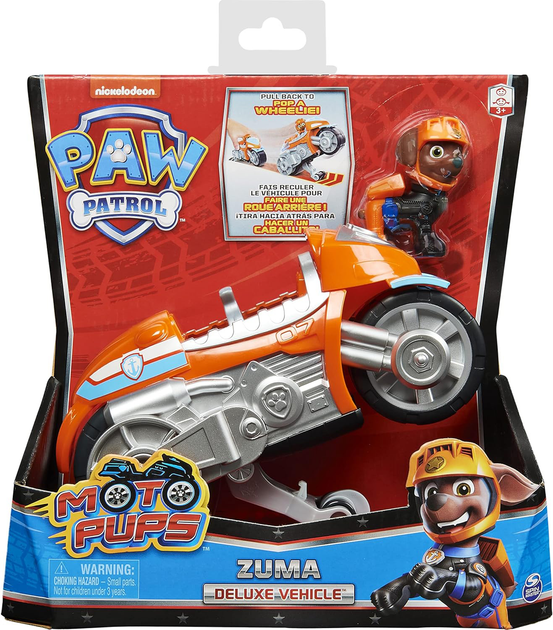 Мотоцикл Spin Master Paw Patrol Zuma Deluxe Vehicle з фігуркою (0778988361955) - зображення 1