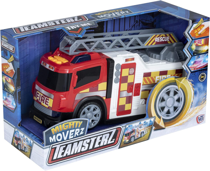 Wóz strażacki HTI Toys Teamsterz LED Czerwony (5050841682618) - obraz 1