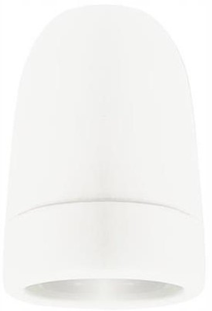 Керамічний патрон для лампочки DPM E27 білий (5903332583362) - зображення 1
