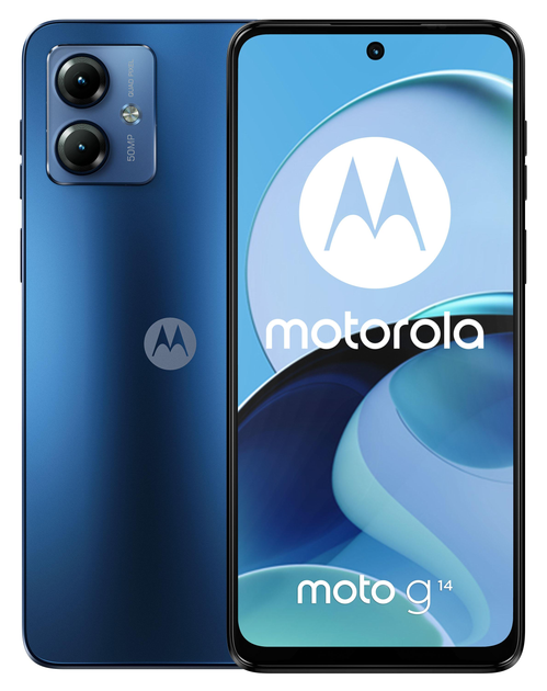 Smartfon Motorola Moto G14 4/128GB Sky Blue (840023255755) - obraz 1