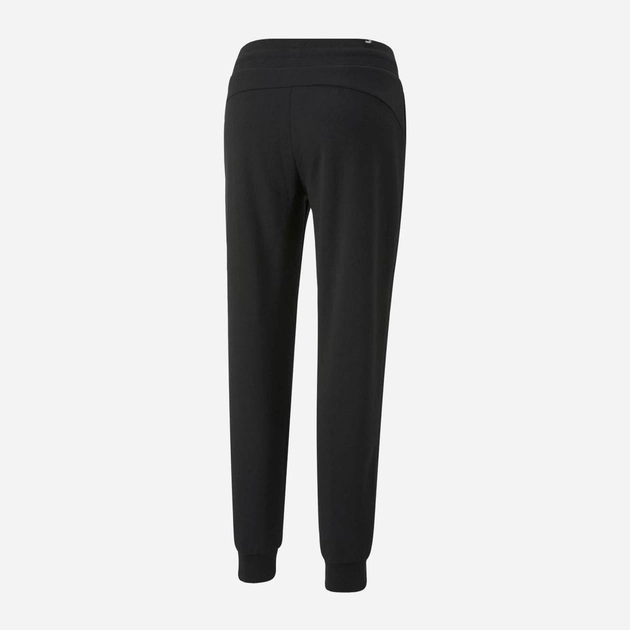 Спортивні штани теплі на флісі жіночі Puma Ess+ Metallic Pants Fl 849959-01 L Чорні (4065449204781) - зображення 2