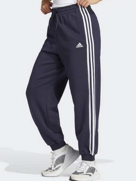 Spodnie dresowe damskie Adidas W 3S Ft Ls Pt IC4386 S Granatowe (4066752296371) - obraz 1