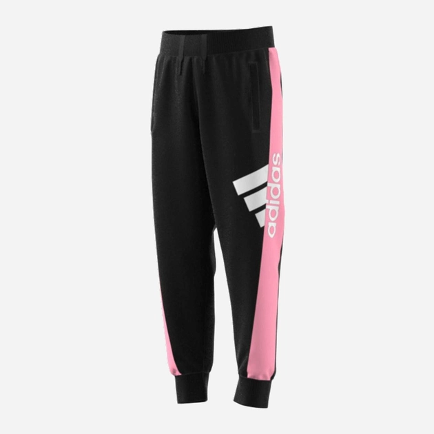 Дитячі спортивні штани для дівчинки Adidas Lk Bos Kn Pnt H40261 116 см Чорні (4064057047858) - зображення 1