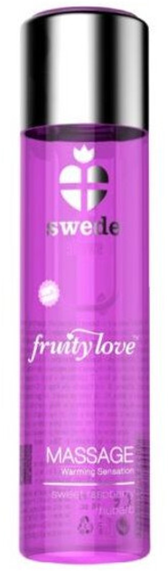Żel intymny Swede Fruity Love rozgrzewający do masażu Raspberry & Rhubarb 60 ml (7340040404462) - obraz 1