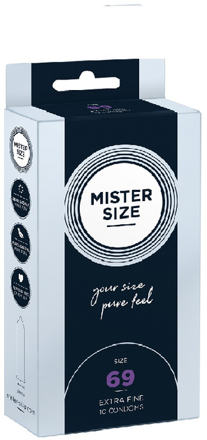 Prezerwatywy Mister Size Condoms dopasowane do rozmiaru 69 mm 10 szt (4260605480201) - obraz 1