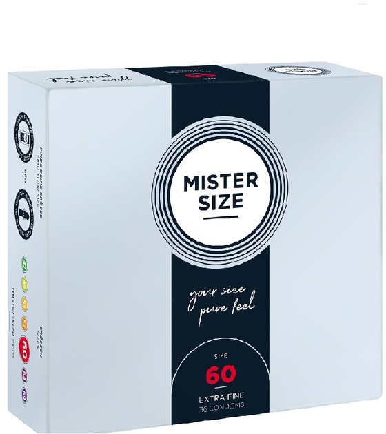 Prezerwatywy Mister Size Condoms dopasowane do rozmiaru 60 mm 36 szt (4260605480157) - obraz 1
