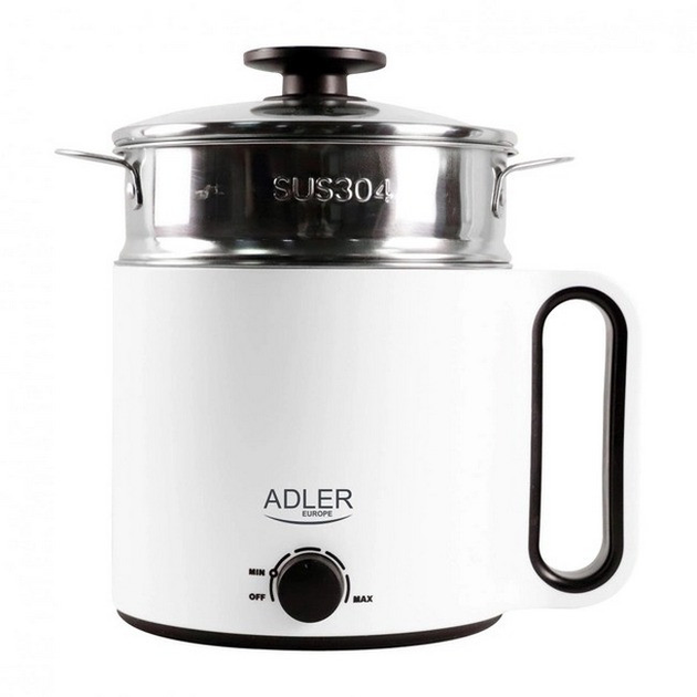 Электрокастрюля 1.9 л Adler AD 6417 5в1 White ТМ - изображение 4