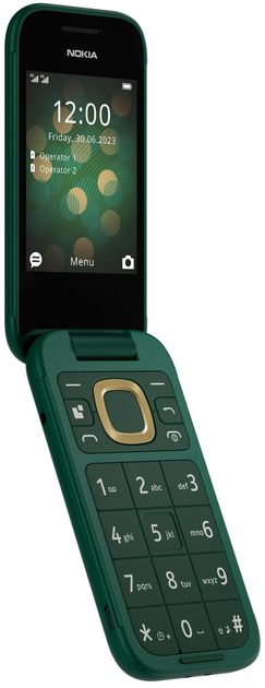 Telefon komórkowy Nokia 2660 Flip 48/128MB DualSim Lush Green (1GF011MPJ1A05) - obraz 8