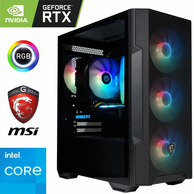 Компьютер MSI Core i5 12400F RTX 3060 12ГБ 16ГБ DDR4 HDD 1ТБ