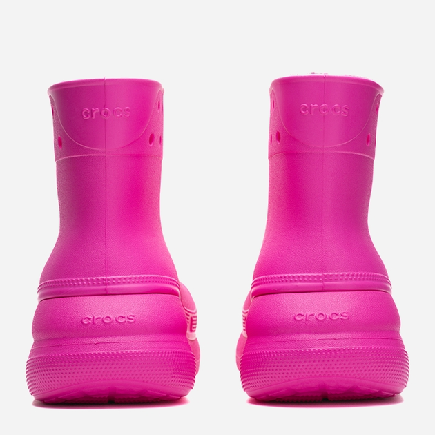 Kalosze damskie krótkie Crocs Classic Crush Rain Boot 207946-JUIC 38-39 Różowe (196265225439) - obraz 6