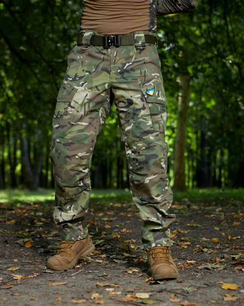 Тактичні штани Caiman Aggressor Мультикам Ріп-Стоп штани для військовослужбовців L-Long - зображення 1
