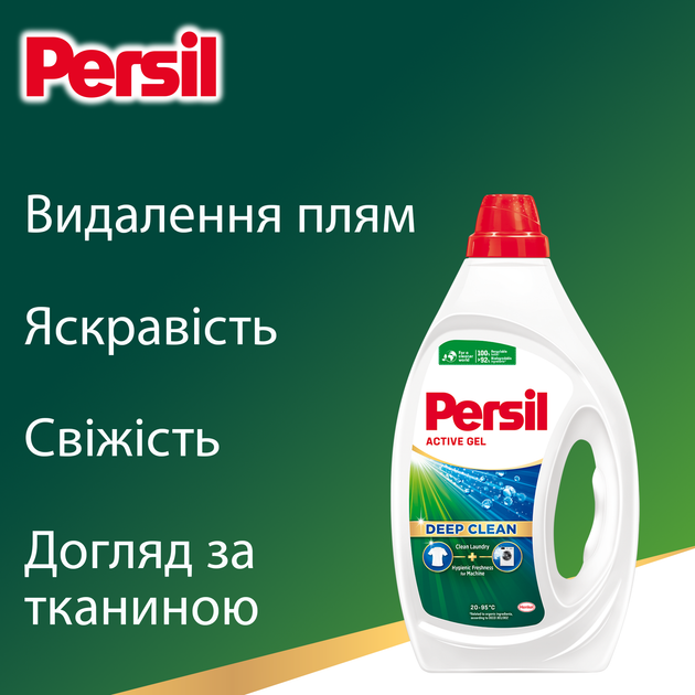 Упаковка гелей для стирки Persil Active Gel Deep Clean 132 цикла стирки 2.97 л + 2.97 л (9000101598902/9000101598902) - изображение 5