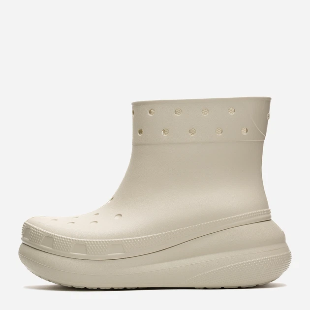 Kalosze damskie krótkie Crocs Classic Crush Rain Boot 207946-BONE 38-39 Kremowe (196265156955) - obraz 3