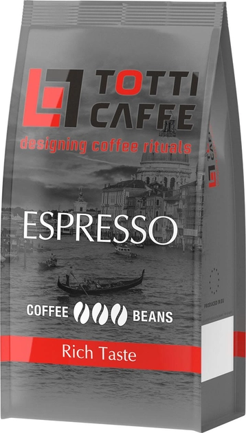 Акция на Кава в зернах TOTTI Caffe Espresso 1 кг от Rozetka