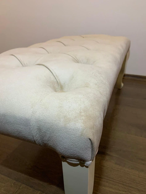 Банкетка з дерева 100 см Бежевий/Слонова кістка Ivory - изображение 5