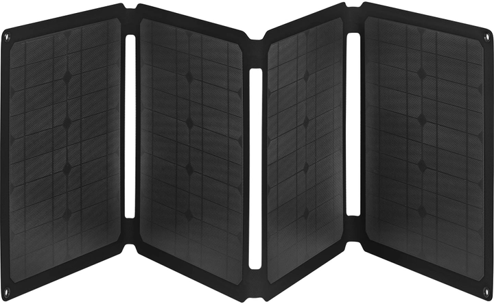 Сонячна панель Sandberg 420-80 Solar Charger 60W QC3.0+PD+DC Black - зображення 1