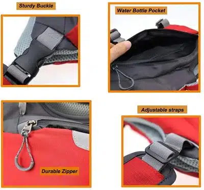 Спасательный жилет для собак Voyager Pet Dog Bagpack, M - Фото 4 Спасательный жилет для собак Voyager Pet Dog Bagpack, M - изображение 4