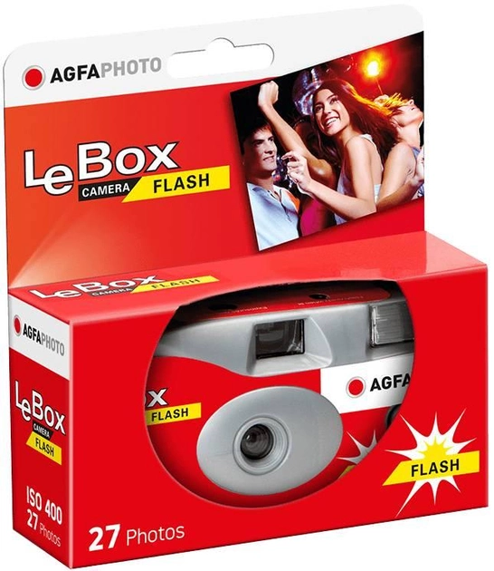 Aparat jednorazowy AgfaPhoto LeBox 400 27 Flash (4250255100185) - obraz 2