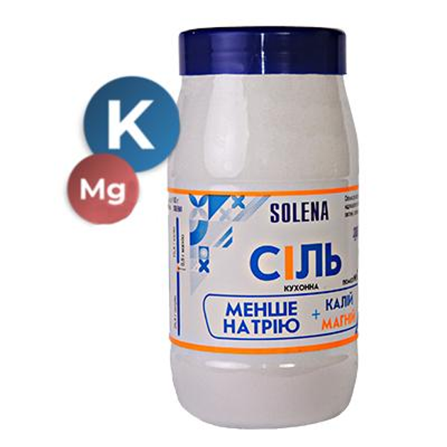 Соль с калием и магнием и низким содержанием натрия SOLENA помол№0 - изображение 1
