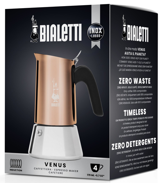 Kawiarka Bialetti New Venus Miedziana 170 ml (AGDBLTZAP0033) - obraz 5