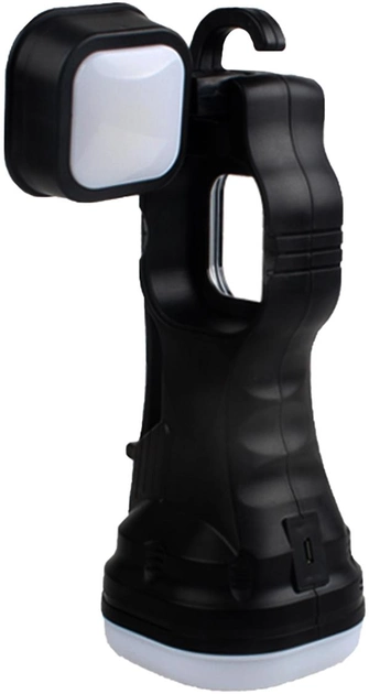 Ліхтарик Quantum кемпінговий перезарядний Stalker 3W LED+COB solar з USB - зображення 4