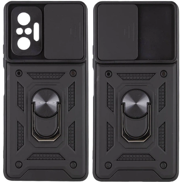 Удароміцний чохол Camshield Serge Ring for Magnet Xiaomi Redmi Note 10 Pro / 10 Pro Max Чорний Без бренду - Фото 4 Удароміцний чохол Camshield Serge Ring for Magnet Xiaomi Redmi Note 10 Pro / 10 Pro Max Чорний Без бренду - зображення 4