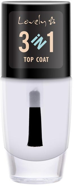 Top do paznokci Lovely 3 in 1 Top Coat top do paznokci 8 ml (5901801617112) - obraz 1