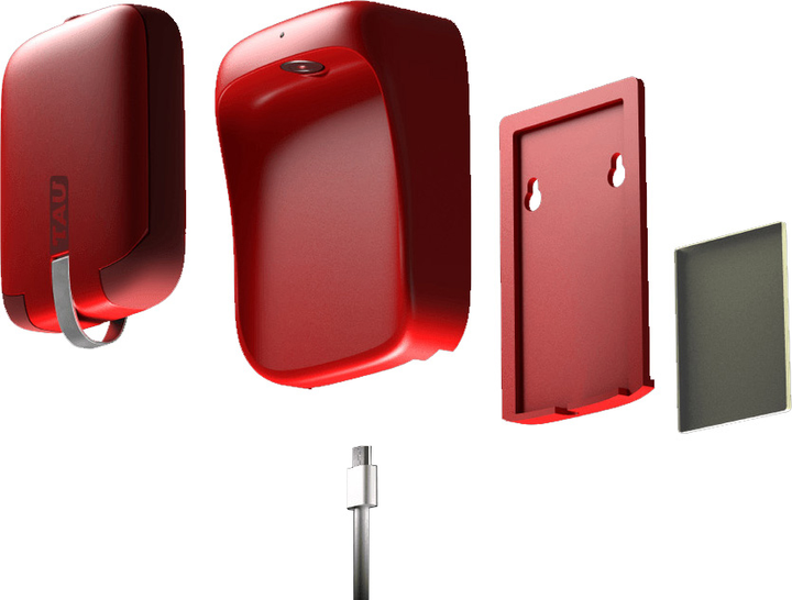 Powerbank Rolling Square TAU Powerbank 3 in 1 1400 mAh Mars Red - obraz 2