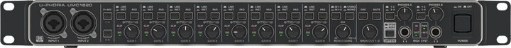 Interfejs audio Behringer UMC1820 (27000609) - obraz 1