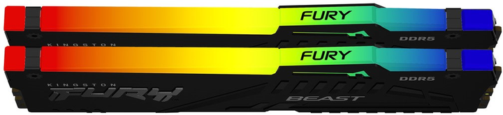 Оперативна пам'ять Kingston FURY DDR5-5200 65536MB PC5-41600 (Kit of 2x32768) Beast RGB Black (KF552C40BBAK2-64) - зображення 3