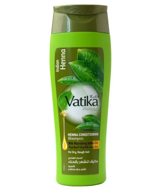 Шампунь с хной для сухих и поврежденных волос Dabur Vatika, 400 мл - Фото 1 Шампунь с хной для сухих и поврежденных волос Dabur Vatika, 400 мл - изображение 1