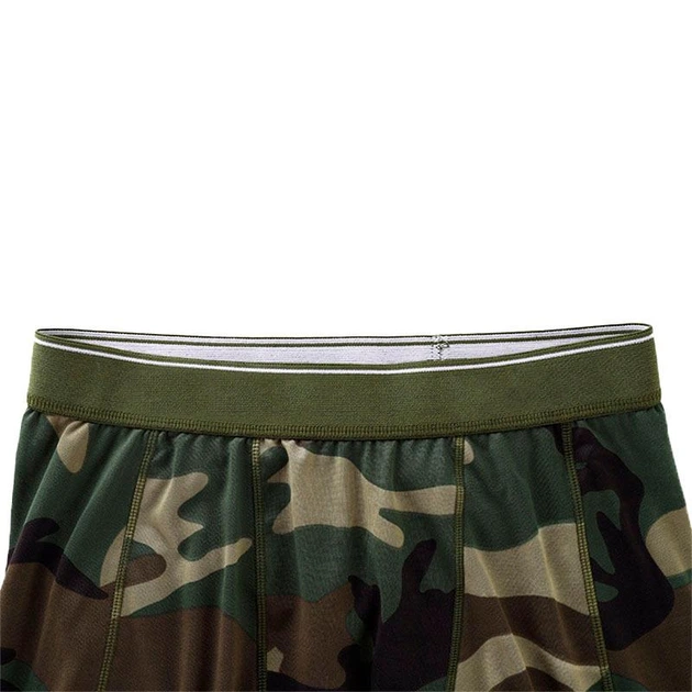 Термобелье мужское зимнее комплект кофта и кальсоны на флисе Sport Camo Green +5-15°С S Камуфляж зеленый - изображение 4