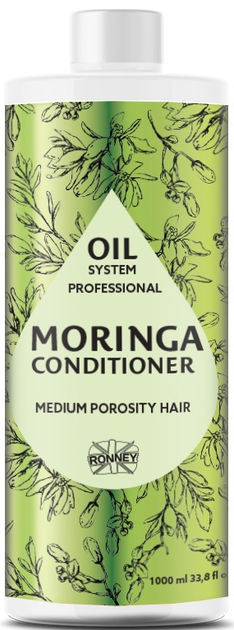 Odżywka Ronney Professional Oil System Medium Porosity Hair do włosów średnioporowatych Moringa 1000 ml (5060589159457) - obraz 1