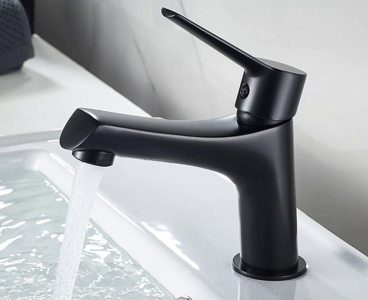 Змішувач для раковини AQUAMARIN ORA 117-82 NERO (Чорний) Латунь - Фото 3 Змішувач для раковини AQUAMARIN ORA 117-82 NERO (Чорний) Латунь - зображення 3