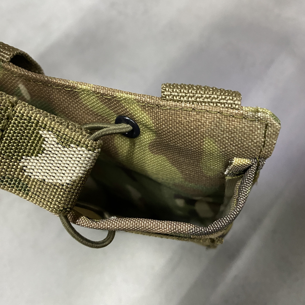 Армейский подсумок на 3 магазина, WINTAC, сумка на 3 магазина для АК, Мультикам, Cordura 1000D - изображение 2
