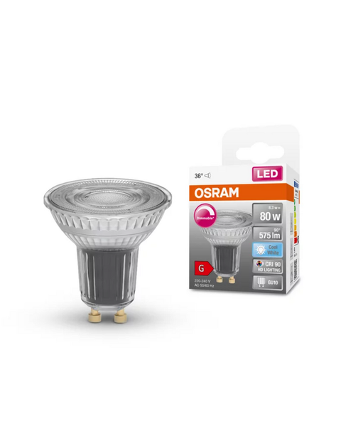 Лампочка Osram 4058075453661 Led PAR16 Dim GU10 8.3W 4000K 575Lm IP20 (066532) - зображення 2
