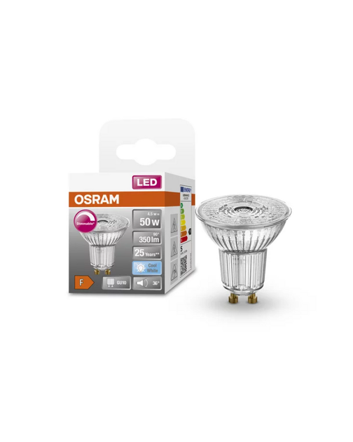 Лампочка Osram 4058075798120 Led PAR 16 GU10 4.5W 4000K 350Lm IP20 (066531) - изображение 2