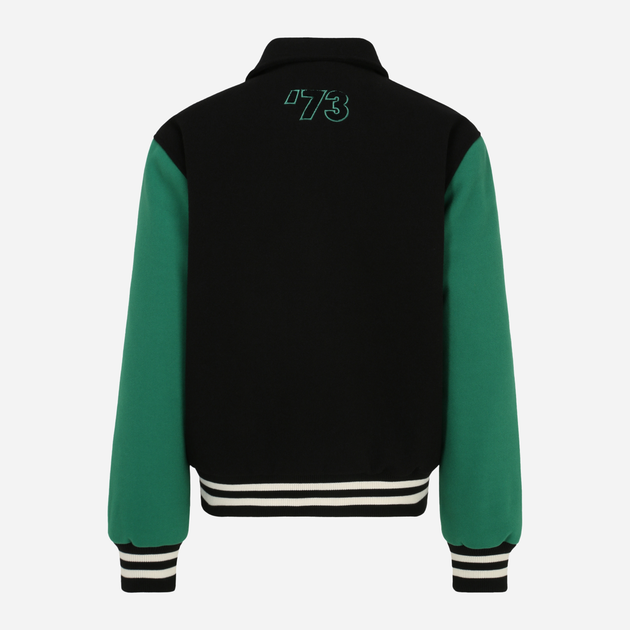 Бомбер чоловічий Fila FAM0558 83297 XL Чорний/Зелений (4064556498441) - зображення 6