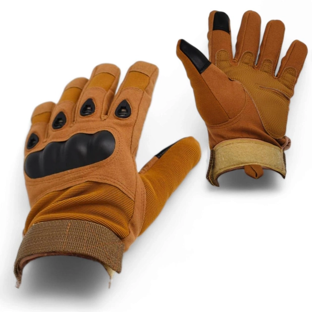 Тактичні рукавички з пальцями 9004_XL_Coyote - зображення 1