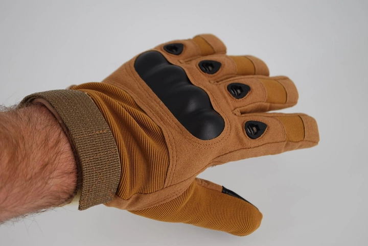 Тактичні рукавички з пальцями 9004_XL_Coyote - зображення 2