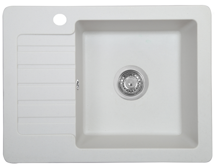 Кухонная мойка AQUAMARIN LEO 58-18 WH Белый - изображение 3