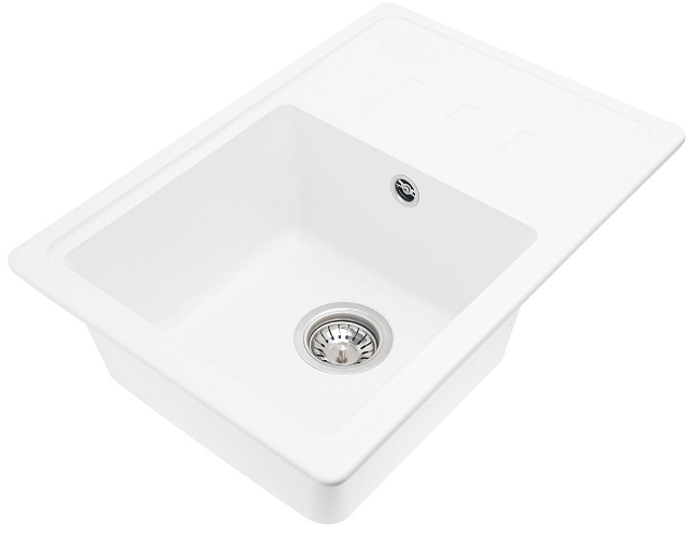 Мийка кухонна AQUAMARIN DZL 62-43 WH Білий - Фото 3 Мийка кухонна AQUAMARIN DZL 62-43 WH Білий - зображення 3