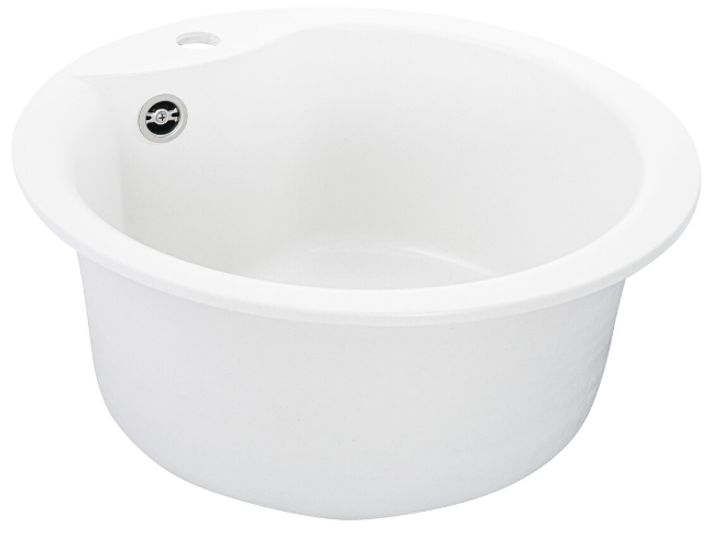 Кухонна мийка AQUAMARIN ARG 48-40 WH Білий - Фото 3 Кухонна мийка AQUAMARIN ARG 48-40 WH Білий - зображення 3