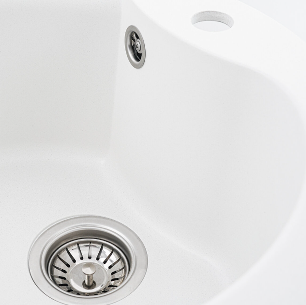 Кухонна мийка AQUAMARIN ARG 48-40 WH Білий - Фото 4 Кухонна мийка AQUAMARIN ARG 48-40 WH Білий - зображення 4