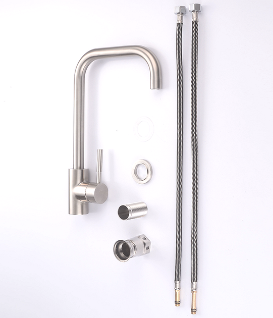 Смеситель кухонный AQUAMARIN Nautilus 370 INOX - Фото 3 Смеситель кухонный AQUAMARIN Nautilus 370 INOX - изображение 3