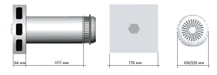 Приточный клапан CLIMTEC ПК-100 для стены толщиной 600 мм – фото ...