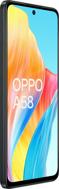 Oppo A58 Dual SIM Glowing Black 128GB and 6GB RAM (6932169333566)