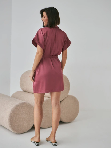 Халат женский BARWA garments 0242 S/L Темно-розовый (2110002429643) - Фото 3 Халат женский BARWA garments 0242 S/L Темно-розовый (2110002429643) - изображение 3